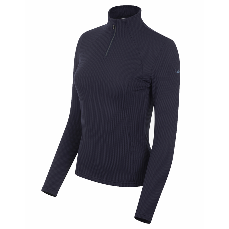 LeMieux Alice Quarter Zip Base Layer - Navy-1